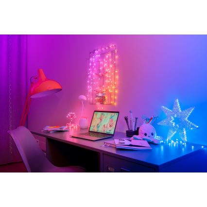 Twinkly - LED RGB Pritemdoma Kalėdinė grandinė CANDIES 100xLED 8 m USB Wi-Fi