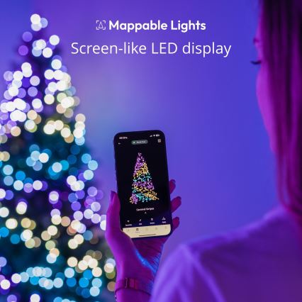 Twinkly - LED RGB Pritemdoma Kalėdinė grandinė CANDIES 100xLED 8 m USB Wi-Fi