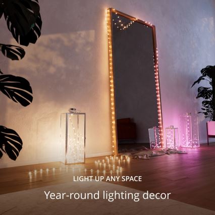 Twinkly - LED RGB Pritemdoma Kalėdinė grandinė CANDIES 100xLED 8 m USB Wi-Fi