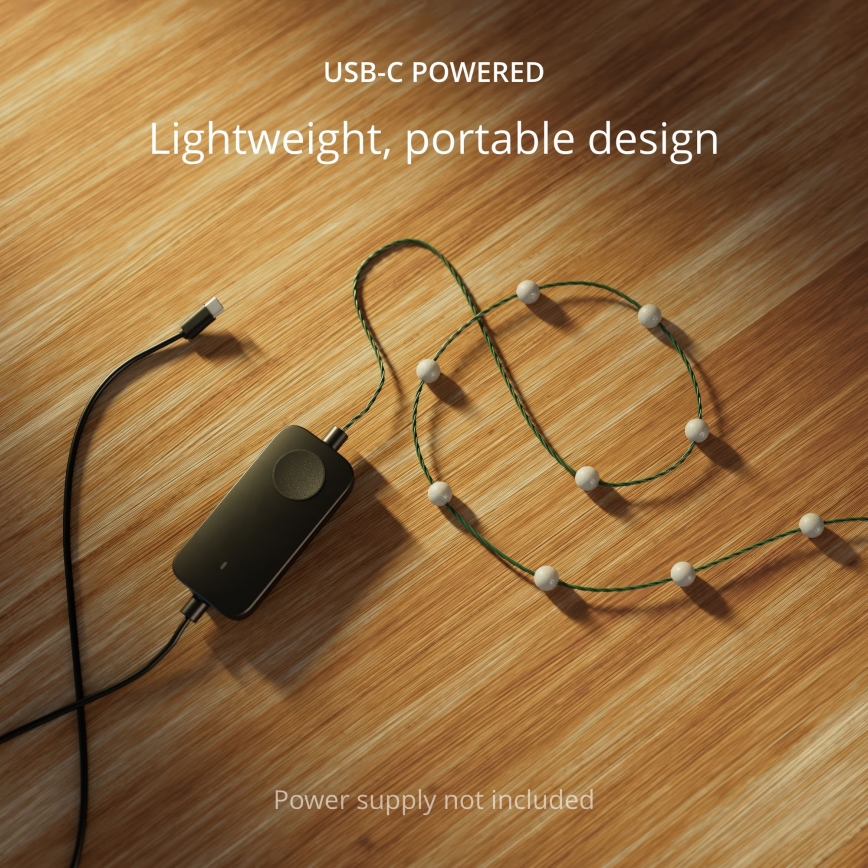 Twinkly - LED RGB Pritemdoma Kalėdinė grandinė CANDIES 100xLED 8 m USB Wi-Fi