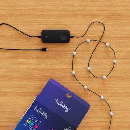 Twinkly - LED RGB šviesos reguliavimas Kelėdinė girlianda CANDIES 200xLED 14 m USB Wi-Fi