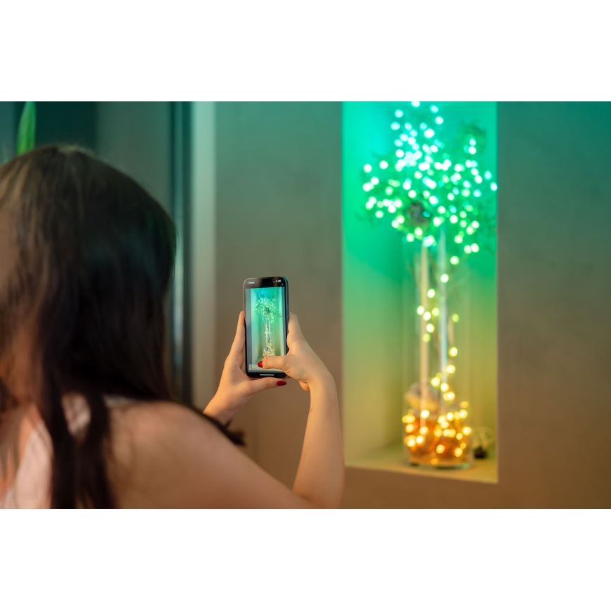 Twinkly - LED RGB reguliuojamo ryškumo girlianda CANDIES 100 LED 8 m USB Wi-Fi