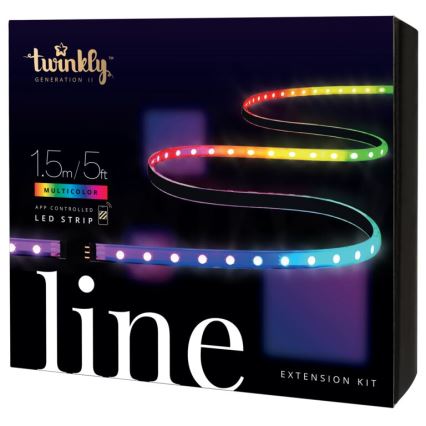 Twinkly - LED RGB Pratęsimas šviesos reguliavimas juostelė LINE 100xLED 1,5 m Wi-Fi