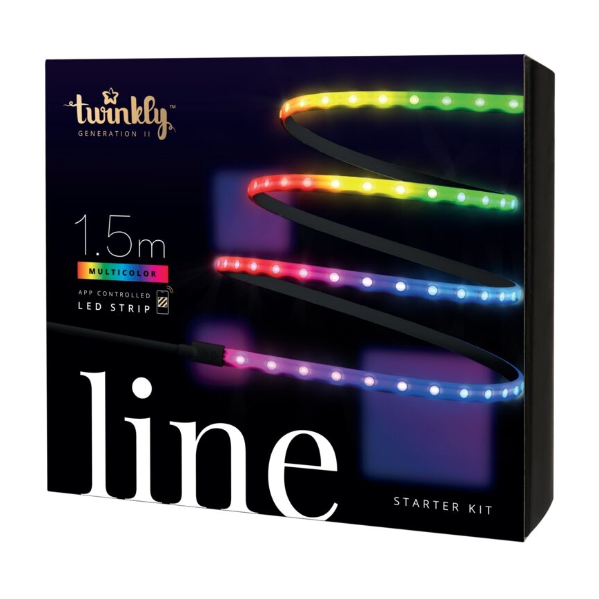 Twinkly - LED RGB Reguliuojama juostelė LINE 100xLED 1,5 m Wi-Fi