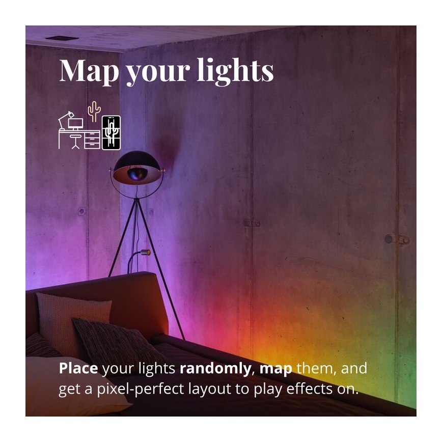 Twinkly - LED RGB Reguliuojama juostelė LINE 100xLED 1,5 m Wi-Fi