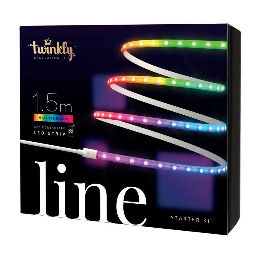 Twinkly - LED RGB Reguliuojama juostelė LINE 100xLED 1,5 m Wi-Fi