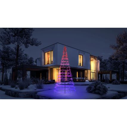 Twinkly - LED RGBW su reguliuojamu ryškumu lauko kalėdinė eglutė LIGHT TREE 1000xLED 6 m IP44 Wi-Fi