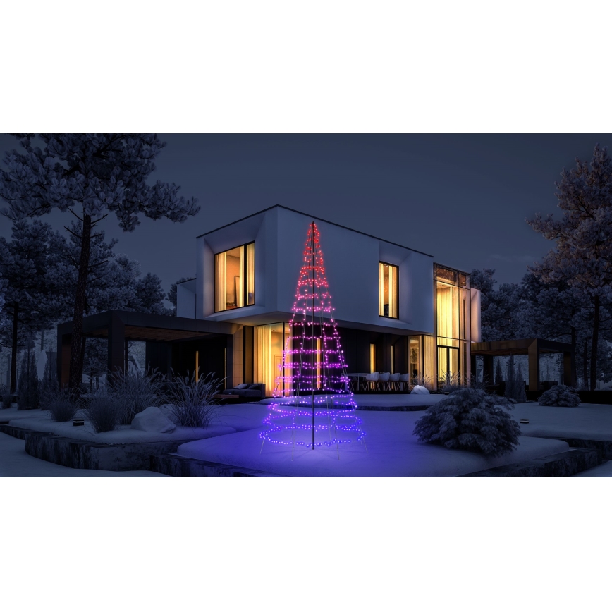 Twinkly - LED RGBW su reguliuojamu ryškumu lauko kalėdinė eglutė LIGHT TREE 1000xLED 6 m IP44 Wi-Fi