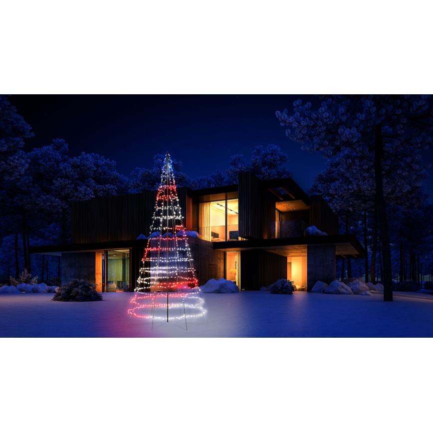 Twinkly - LED RGBW su reguliuojamu ryškumu lauko kalėdinė eglutė LIGHT TREE 1000xLED 6 m IP44 Wi-Fi