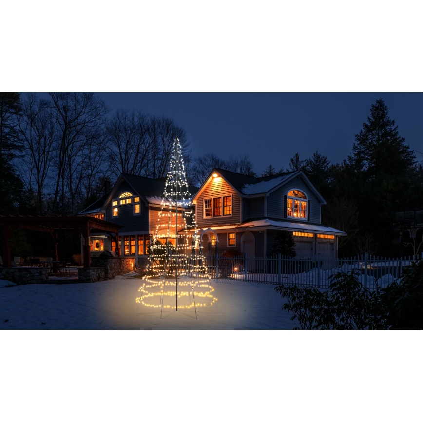 Twinkly - LED RGBW su reguliuojamu ryškumu lauko kalėdinė eglutė LIGHT TREE 1000xLED 6 m IP44 Wi-Fi