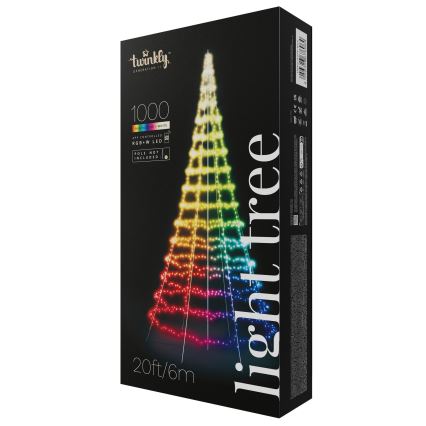 Twinkly - LED RGBW Nustatomas lauko Kalėdų medis LIGHT TREE 1000xLED 6 m IP44 Wi-Fi