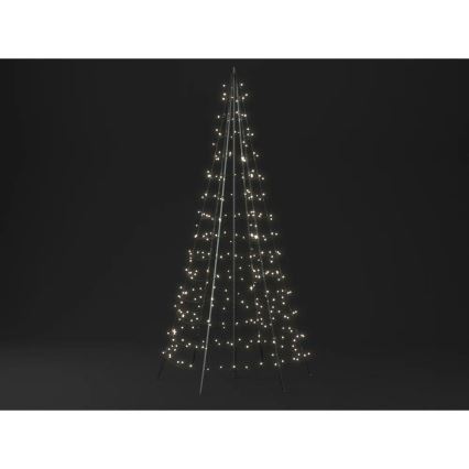 Twinkly - LED RGBW reguliuojama lauko kalėdinė eglutė LIGHT TREE 300xLED 2m IP44 Wi-Fi