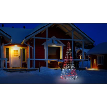 Twinkly - LED RGBW reguliuojama lauko kalėdinė eglutė LIGHT TREE 300xLED 2m IP44 Wi-Fi