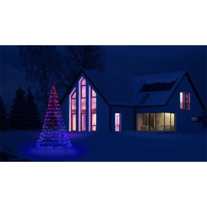 Twinkly - LED RGBW Pritemdoma lauko Kalėdinė eglutė LIGHT TREE 450xLED 3m IP44 Wi-Fi