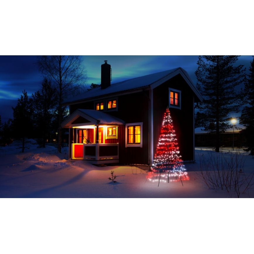 Twinkly - LED RGBW Pritemdoma lauko Kalėdinė eglutė LIGHT TREE 450xLED 3m IP44 Wi-Fi