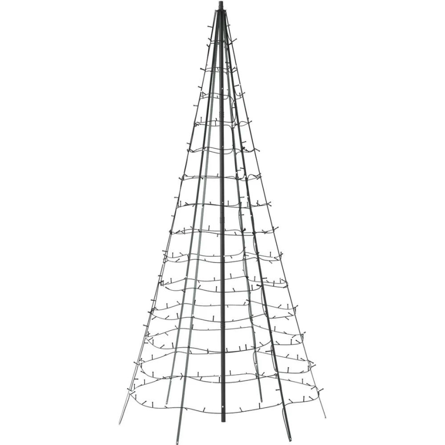 Twinkly - LED RGBW Pritemdoma lauko Kalėdinė eglutė LIGHT TREE 450xLED 3m IP44 Wi-Fi