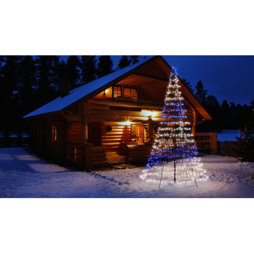 Twinkly - LED RGBW reguliuojama lauko kalėdinė eglutė LIGHT TREE 750xLED 4m IP44 Wi-Fi