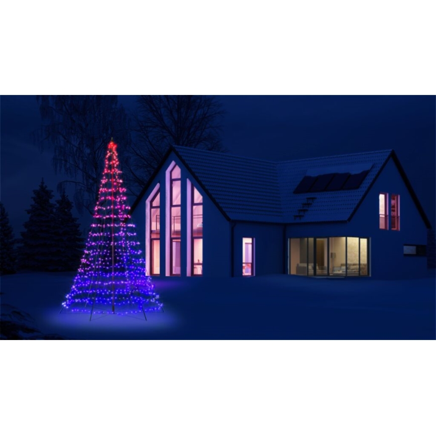 Twinkly - LED RGBW reguliuojama lauko kalėdinė eglutė LIGHT TREE 750xLED 4m IP44 Wi-Fi