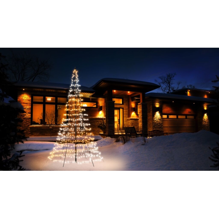 Twinkly - LED RGBW reguliuojama lauko kalėdinė eglutė LIGHT TREE 750xLED 4m IP44 Wi-Fi