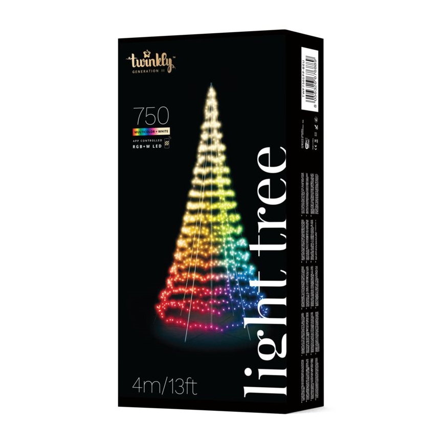 Twinkly - LED RGBW reguliuojama lauko kalėdinė eglutė LIGHT TREE 750xLED 4m IP44 Wi-Fi