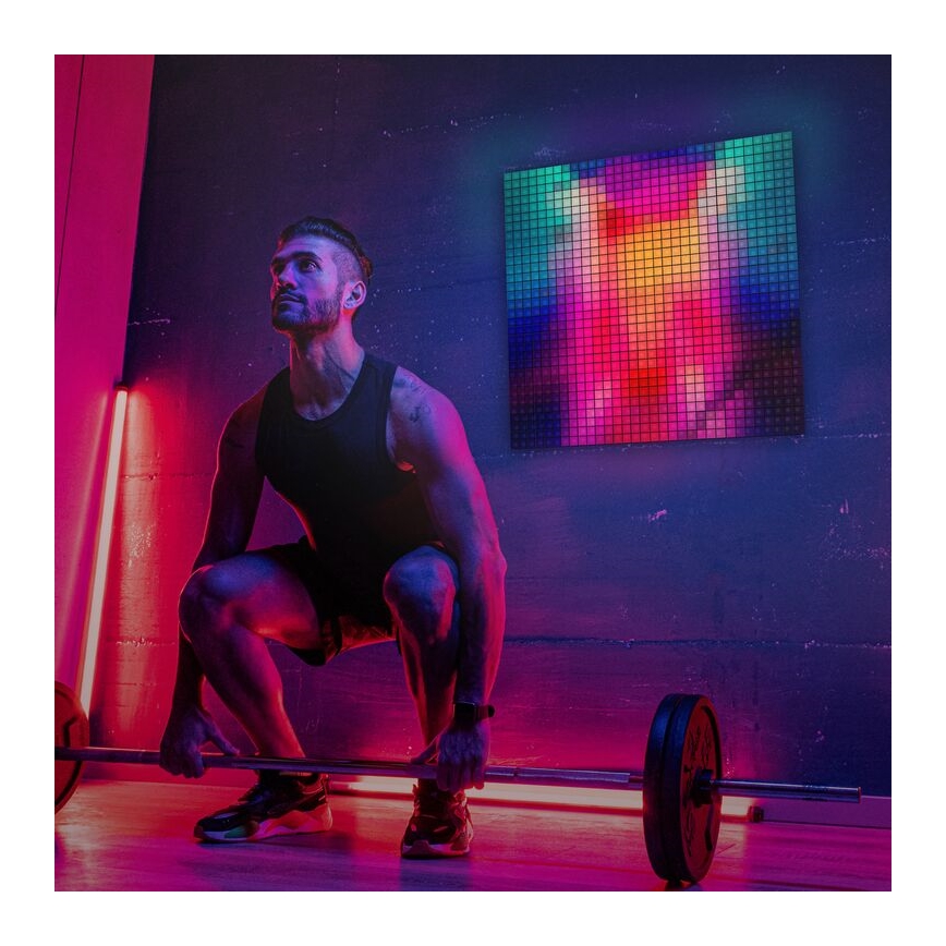 Twinkly - LED RGB Pritemdymo panelė SQUARES 64xLED 16x16 cm Wi-Fi