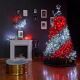 Twinkly - LED RGB šviesos reguliavimas Kalėdinis vainikas PRE-LIT WREATH 50xLED diametras 61cm Wi-Fi