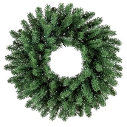 Twinkly - LED RGB šviesos reguliavimas Kalėdinis vainikas PRE-LIT WREATH 50xLED diametras 61cm Wi-Fi