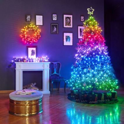 Twinkly - Reguliuojama lauko LED RGBW kalėdinė girlianda STRINGS 250xLED 23,5m IP44 Wi-Fi