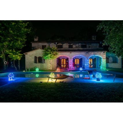 Twinkly - Reguliuojama lauko LED RGBW kalėdinė girlianda STRINGS 250xLED 23,5m IP44 Wi-Fi