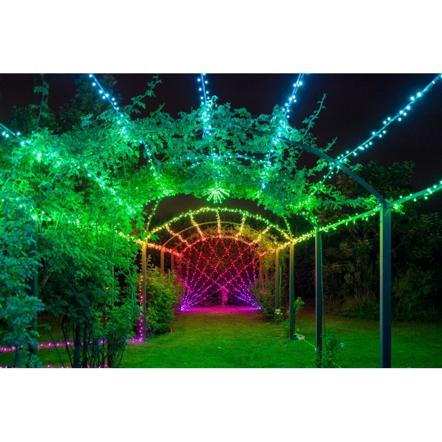 Twinkly - Reguliuojama lauko LED RGBW kalėdinė girlianda STRINGS 250xLED 23,5m IP44 Wi-Fi