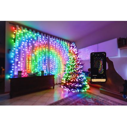 Twinkly - LED RGBW šviesos reguliavimas lauko Kelėdinė girlianda STRINGS 250xLED 23,5m IP44 Wi-Fi