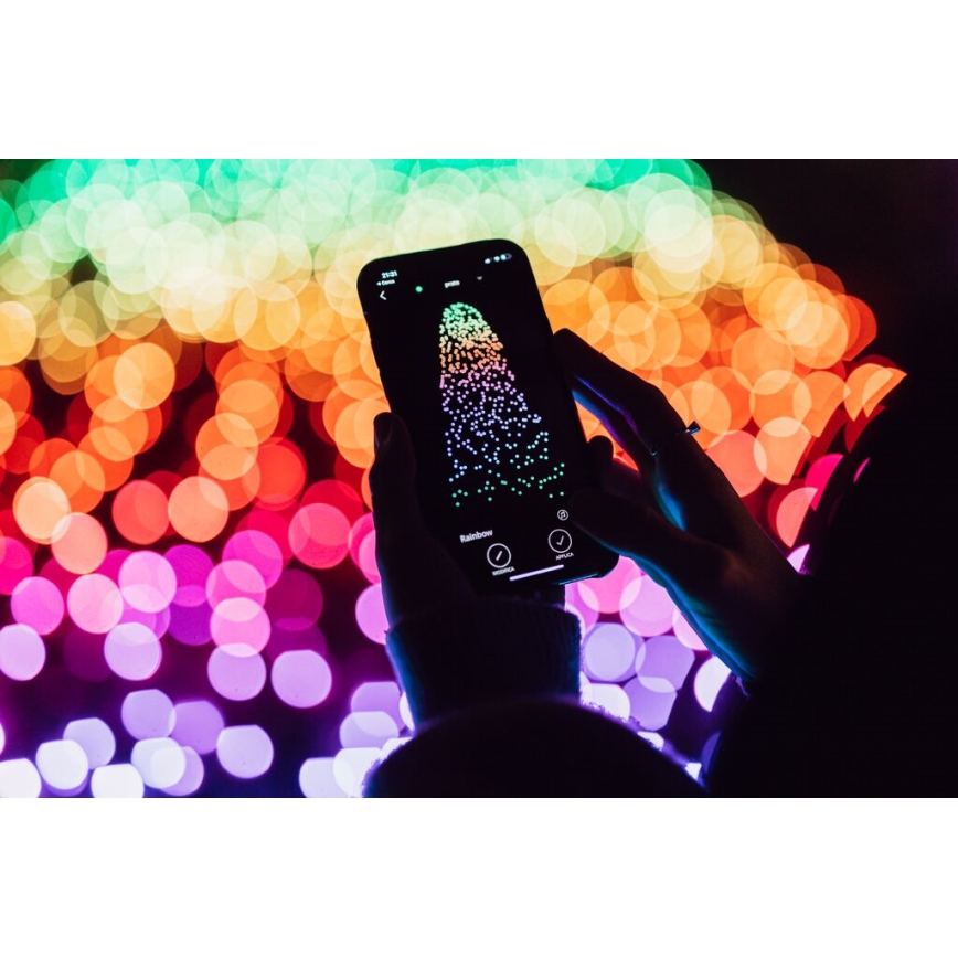 Twinkly - LED RGBW šviesos reguliavimas lauko Kelėdinė girlianda STRINGS 250xLED 23,5m IP44 Wi-Fi