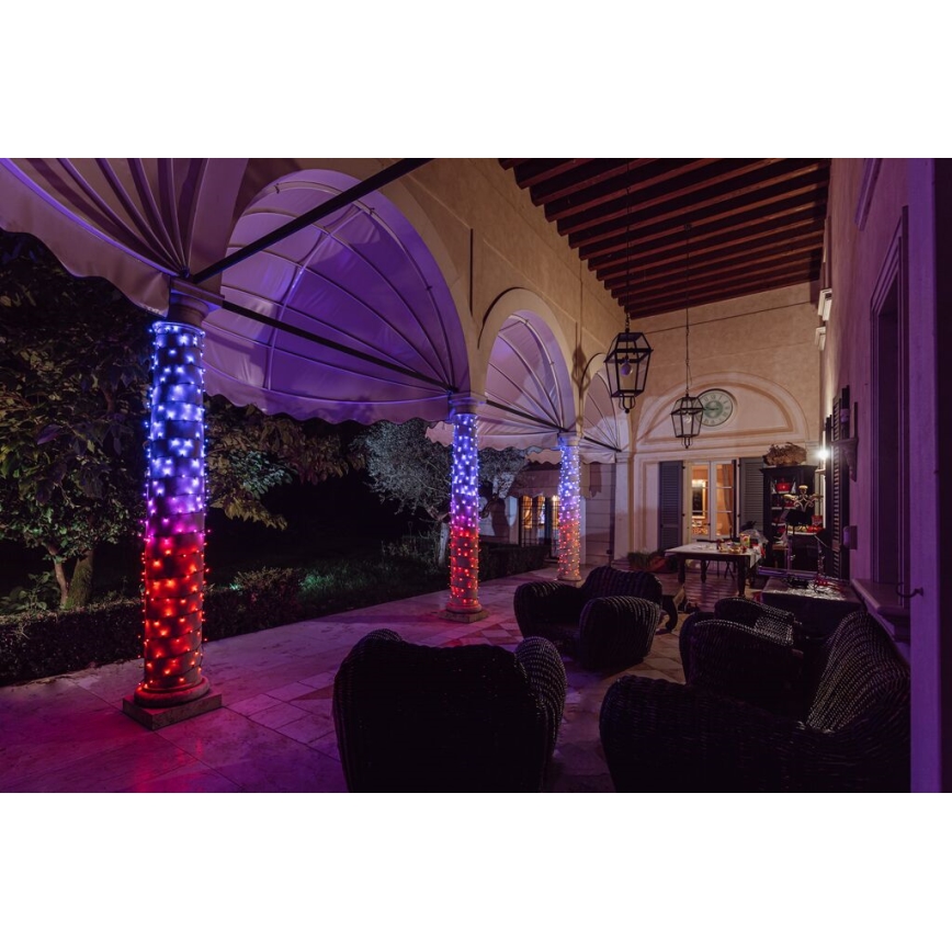 Twinkly - LED RGBW šviesos reguliavimas lauko Kelėdinė girlianda STRINGS 250xLED 23,5m IP44 Wi-Fi