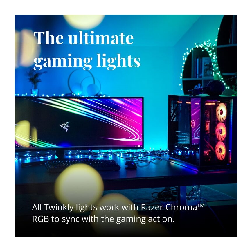 Twinkly - LED RGBW šviesos reguliavimas lauko Kelėdinė girlianda STRINGS 250xLED 23,5m IP44 Wi-Fi