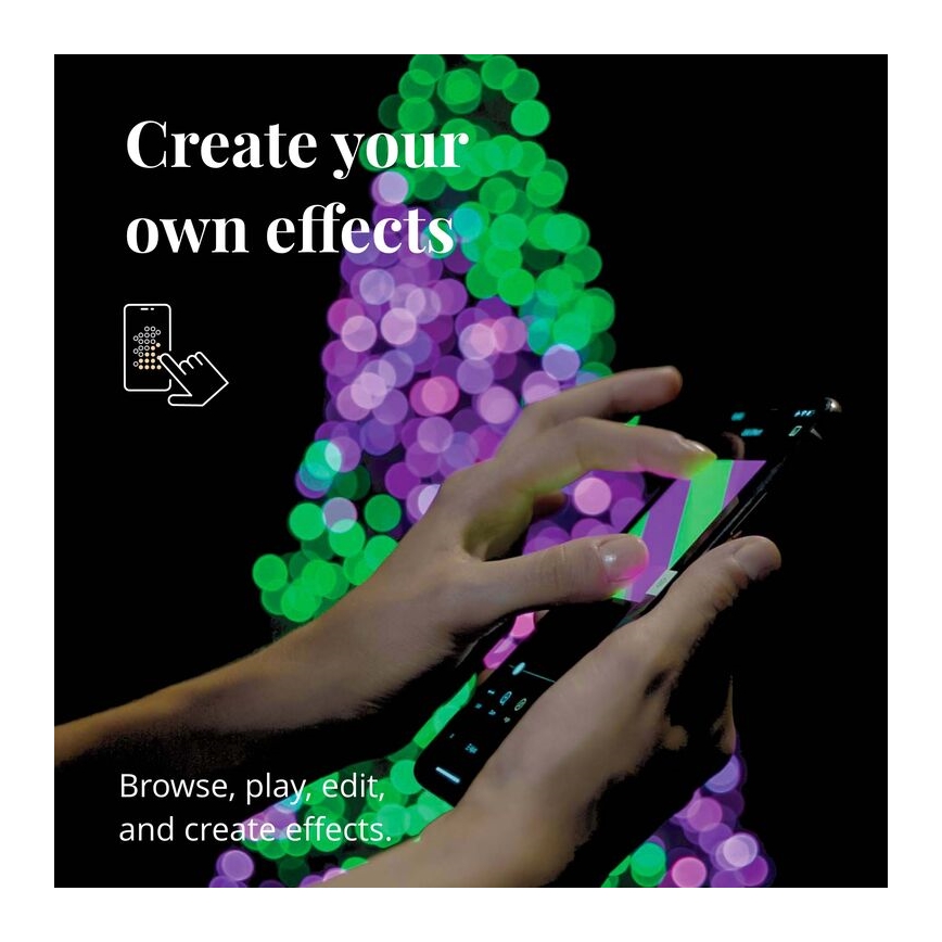Twinkly - LED RGBW šviesos reguliavimas lauko Kelėdinė girlianda STRINGS 250xLED 23,5m IP44 Wi-Fi