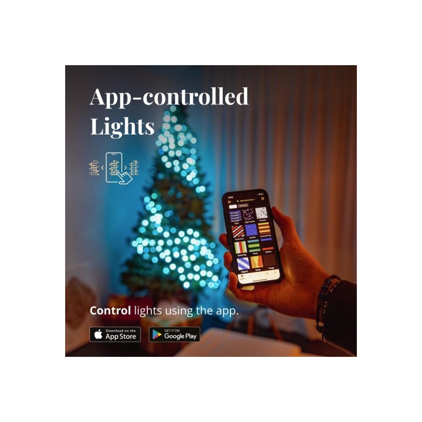 Twinkly - LED RGBW pritemdoma lauko girlianda STRINGS 250xLED 23,5m IP44 Wi-Fi