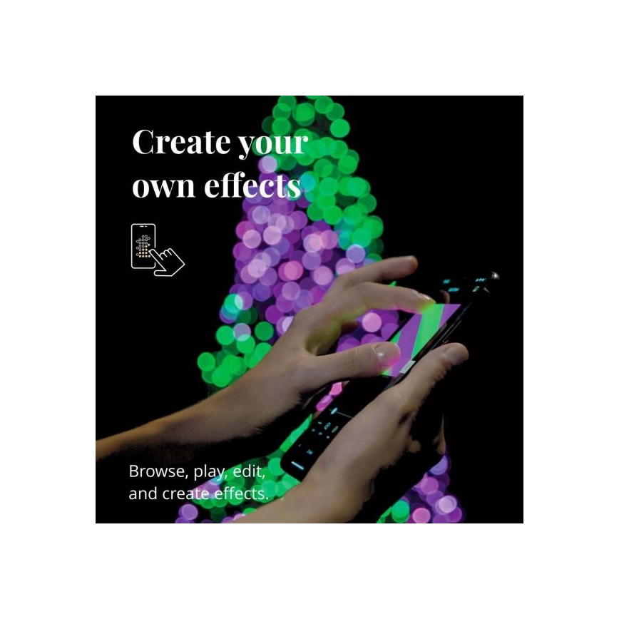 Twinkly - LED RGBW pritemdoma lauko girlianda STRINGS 250xLED 23,5m IP44 Wi-Fi