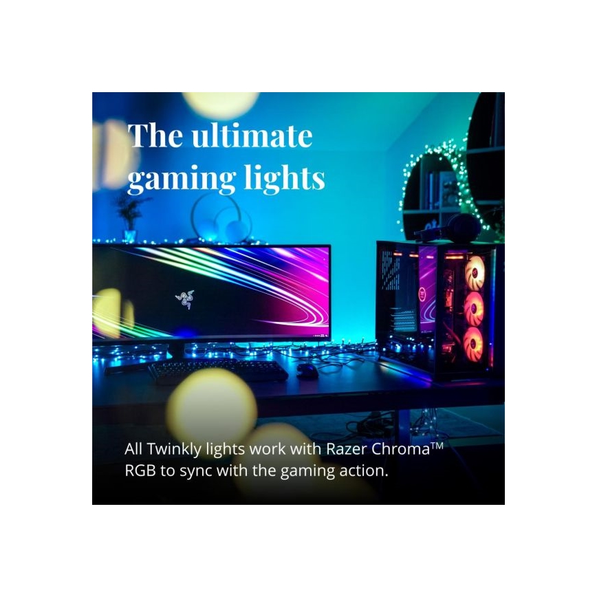 Twinkly - LED RGBW pritemdoma lauko girlianda STRINGS 250xLED 23,5m IP44 Wi-Fi