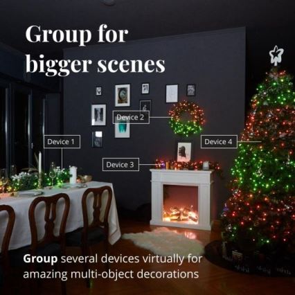 Twinkly - LED RGBW reguliuojama lauko kalėdinė girlianda STRINGS 250xLED 23,5m IP44 Wi-Fi