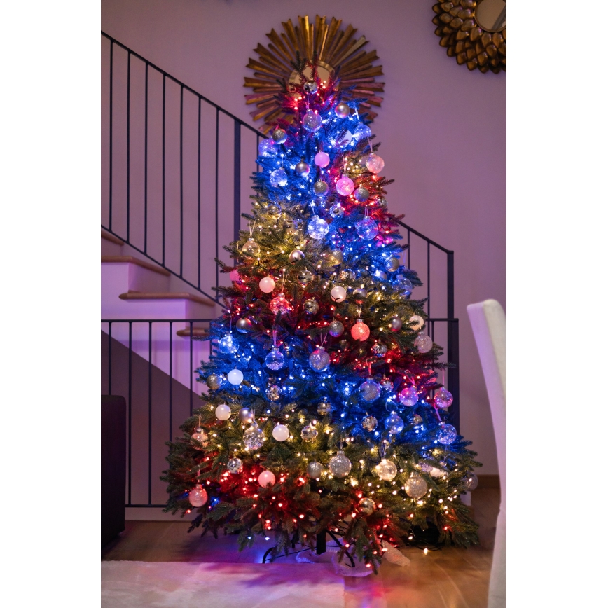 Twinkly - LED RGBW šviesos reguliavimas lauko Kelėdinė girlianda STRINGS 250xLED 23,5m IP44 Wi-Fi