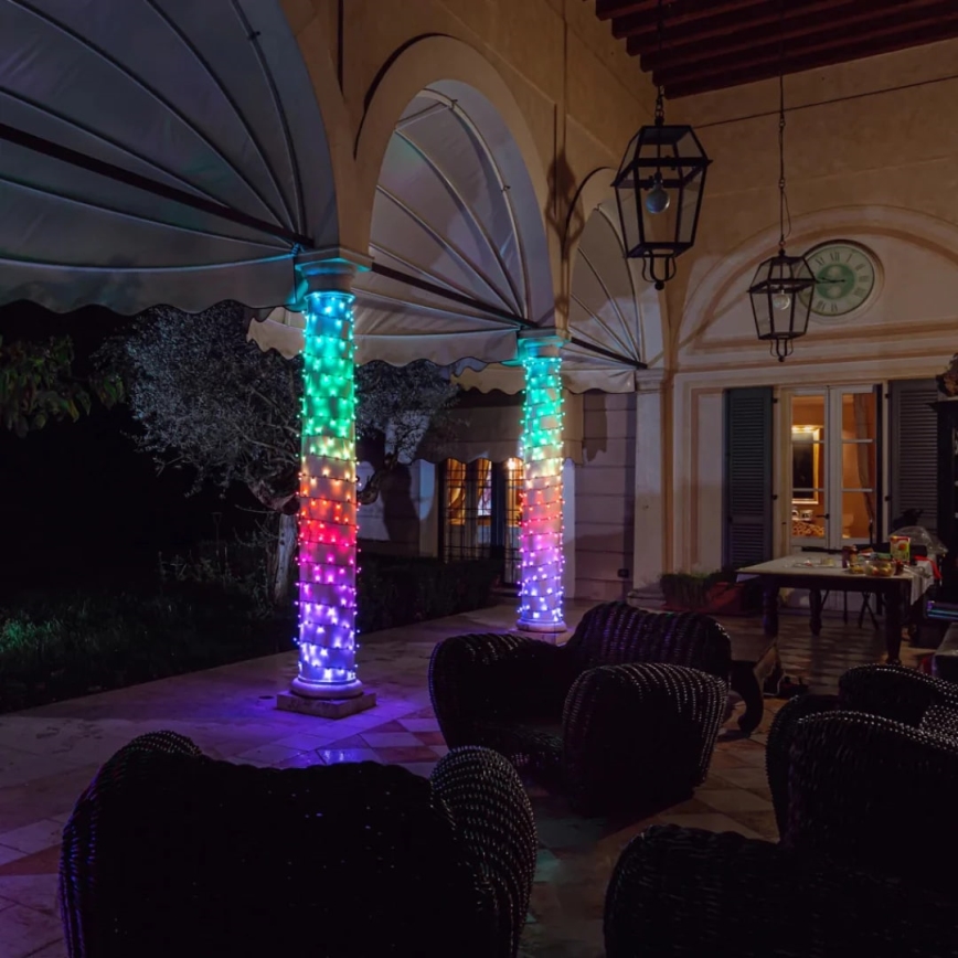 Twinkly - LED RGBW šviesos reguliavimas lauko Kelėdinė girlianda STRINGS 250xLED 23,5m IP44 Wi-Fi