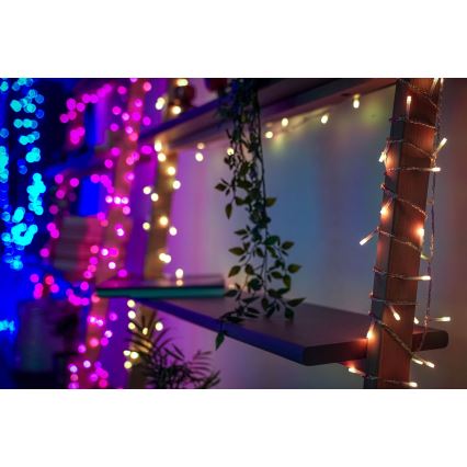 Twinkly - LED RGBW šviesos reguliavimas lauko Kelėdinė girlianda STRINGS 250xLED 23,5m IP44 Wi-Fi