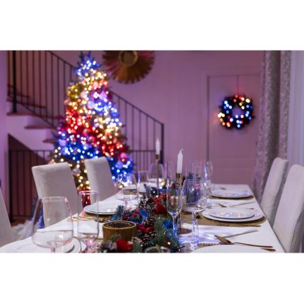 Twinkly - LED RGBW šviesos reguliavimas lauko Kelėdinė girlianda STRINGS 250xLED 23,5m IP44 Wi-Fi