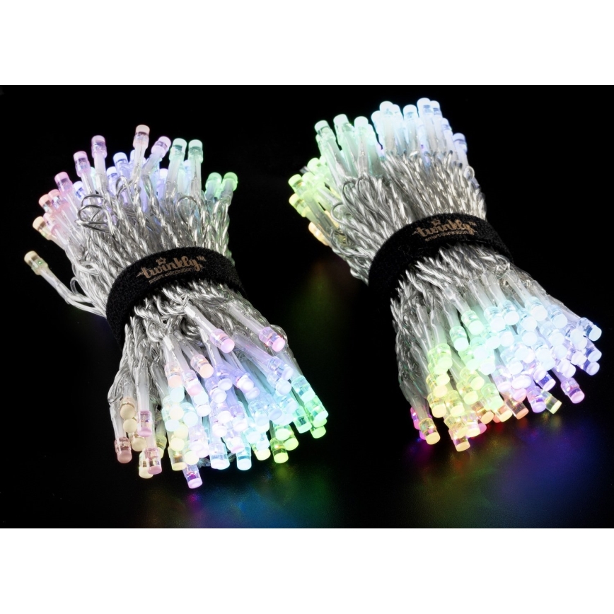 Twinkly - LED RGBW šviesos reguliavimas lauko Kelėdinė girlianda STRINGS 250xLED 23,5m IP44 Wi-Fi