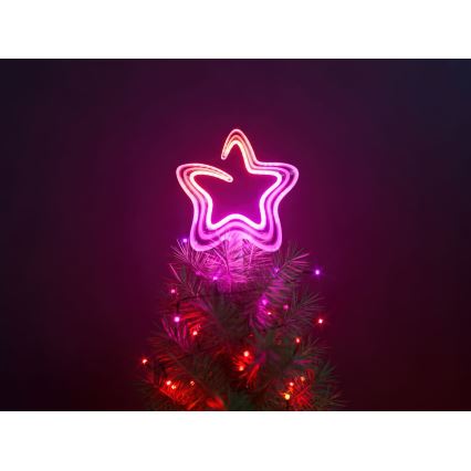 Twinkly - LED RGB Pritemdoma Kalėdinė žvaigždė  TREE TOPPER 76xLED USB Wi-Fi