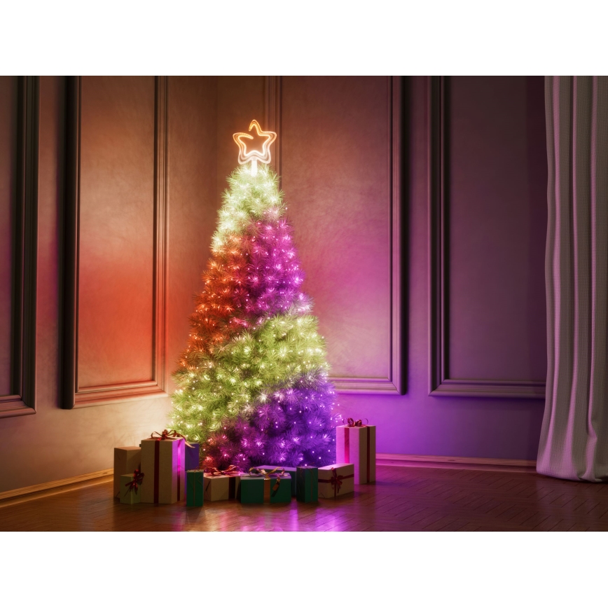 Twinkly - LED RGB Pritemdoma Kalėdinė žvaigždė  TREE TOPPER 76xLED USB Wi-Fi