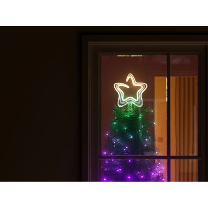 Twinkly - LED RGB Pritemdoma Kalėdinė žvaigždė  TREE TOPPER 76xLED USB Wi-Fi