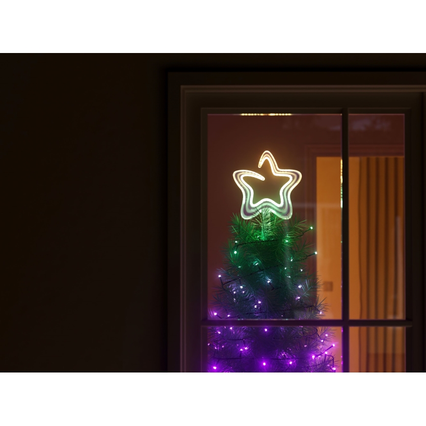 Twinkly - LED RGB Pritemdoma Kalėdinė žvaigždė  TREE TOPPER 76xLED USB Wi-Fi