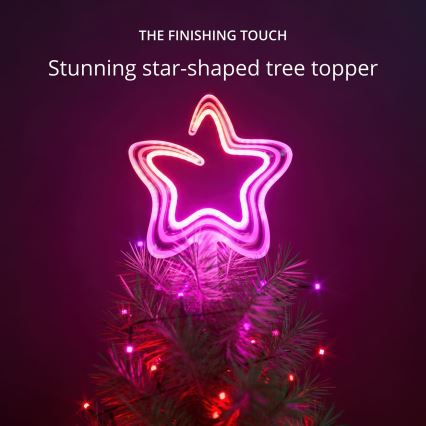 Twinkly - LED RGB Pritemdoma Kalėdinė žvaigždė  TREE TOPPER 76xLED USB Wi-Fi