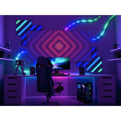 Twinkly - LED RGB Pritemdoma Kalėdinė užuolaida 480xLED 1x1 m Wi-Fi